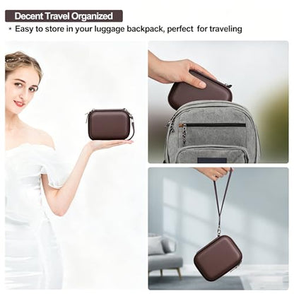 Case for Kodak PIXPRO FZ45 Digital Camera (Hard Case + Soft Silicone Cover) | Kodak PIXPRO FZ45 Digital Camera Hard Carrying Case and Soft Silicone Protective Case with Removable Lens Cover, Brown - color: Brown