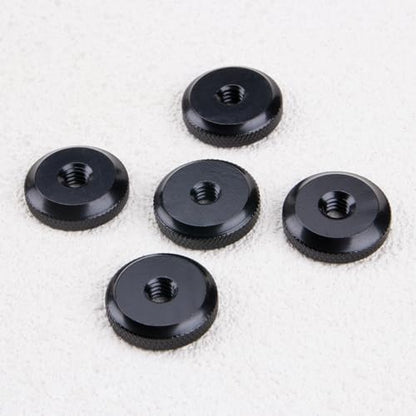 ZORZA 5Sets 1/4" Aluminum Thumb Nut and Anti-Slip Rubber Washers Set Universal Thumb Wheel Lock Nut Adapter for Secure Camera Mounting to Tripod