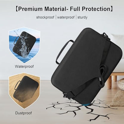 Case for Canon T7/ R100/ KODAK AZ528/ Sony ZV-E10/ Alpha 6700/ A6400 Camera | Canon T7/ R100/ KODAK AZ528/ Sony ZV-E10/ Alpha 6700/ A6400 Camera Carrying Case, Lens Accessories Hard Travel Bag, Black - color: Dark Black