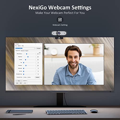 NexiGo N660P 1080P 60FPS Webcam with Software Control, Dual Microphone & Cover, Autofocus, HD USB Computer Web Camera, for OBS/Gaming/Zoom/Skype/FaceTime/Teams/Twitch - style: 1080P 60FPS Webcam