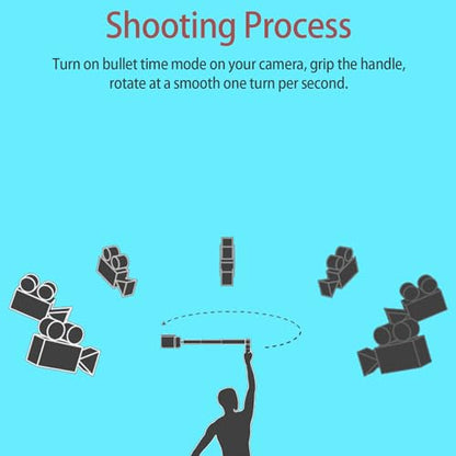 Bullet Time Handle Tripod Multi-Functional Tabletop Fold Tripod for insta360 X5/X4 Insta 360 X3,ONE RS,GO 2,ONE X2,ONE R,ONE X ONE RS Sport Camera Accessories (Mini Tripod)
