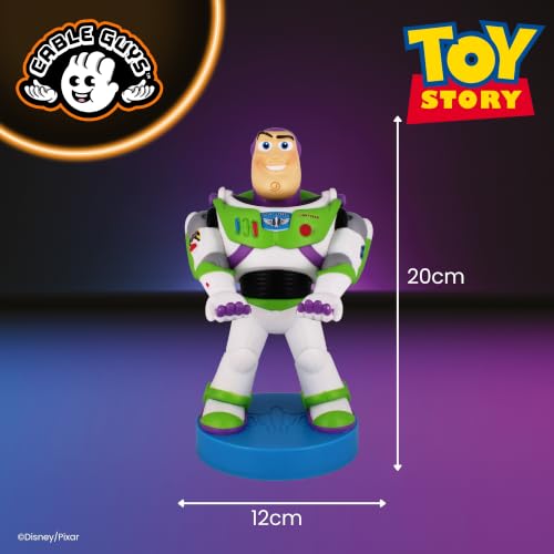 Cableguys Toy Story Buzz Lightyear Controller Holder & Phone Stand - Gaming Accessories for Room and Desk Setup, Holder Compatible with Xbox, PlayStation & Most Standard Game Controllers