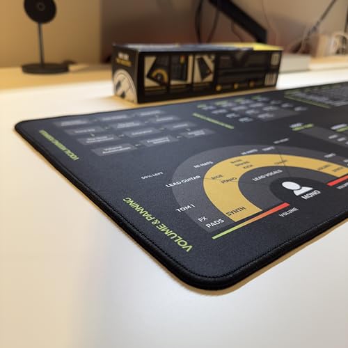 Mixing & Mastering Cheat Sheet Mousepad – 35×25cm (13.8"x9.8") & 80×30cm (31.5"x11.8") – Studio Desk Mat for Music Producers, DJs & Engineers – LED Version Available - size: XXL No Led (800x300mm)
