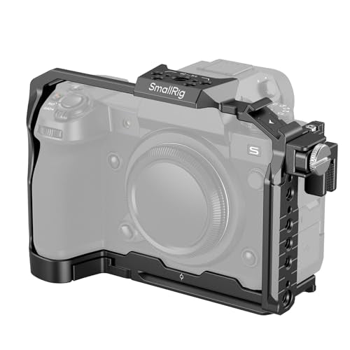 SmallRig X-H2 / X-H2S Camera Full Cage for FUJIFILM X-H2 / X-H2S, Aluminum Alloy Video Making Camera Rig with Cable Clamp for HDMI and HawkLock Quick Release Interface - 3934B