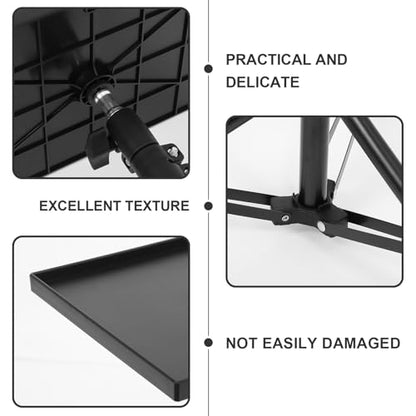 MAGICLULU Projector Stand Tripod 44.88 Inch Height Adjustable Tripod Stand Portable Projector Table with Tray for Office Home Movie Equiqment (Tray Size 7.09 x 9.84Inch)
