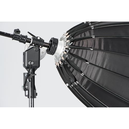Kupo Heavy-Duty Tilt Head with Crank Handle, Precision Gear Drive, and Reinforced Build for Accurate Angle Control of Broncolor para Reflectors and Large Lighting Modifiers in Studio Use (KG604111)
