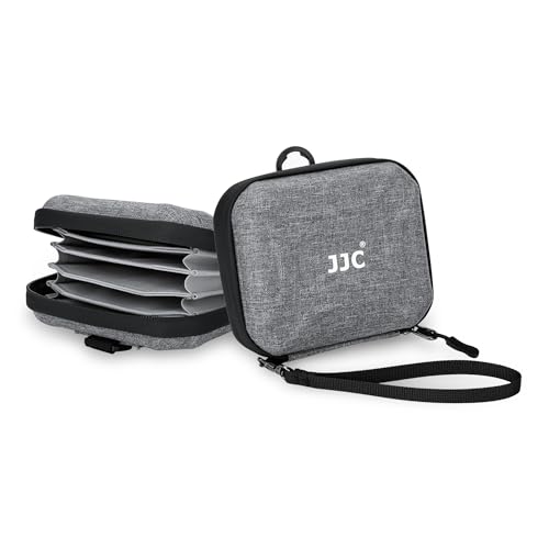 JJC Hard Lens Filter Pouch, 4-Pocket Filter Case for Circular Filter Up to 95mm with Belt Loop, Dustproof & Water-Resistant Camera Filter Storage Wallet for Photography ND UV CPL Filter - size: 4-Pocket Up to 95mm