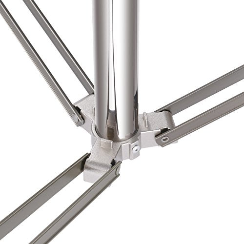 NEEWER 102"/2.6m Stainless Steel Light Stand, Spring Cushioned Heavy Duty Photography Tripod with 1/4” to 3/8” Universal Screw Adapter for Strobe, LED Video Lighting, Ringlight, Monolight, Softbox - style: ST-260SS