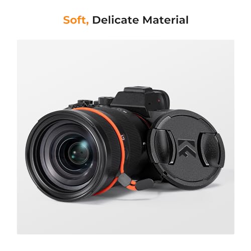 K&F CONCEPT 40.5mm Front Lens Cap Cover Kit, 5-in-1 Center Pinch Lens Cover + Anti-Loss Keeper + Microfiber Cleaning Cloth Compatible with Canon, Nikon, Sony Camera Lenses with 40.5mm Thread - size: 40.5mm