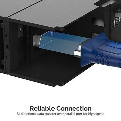 SABRENT USB 2.0 to Serial (9 Pin) DB 9 RS 232 Converter Cable, Prolific Chipset, Hexnuts, [Windows 10/8.1/8/7/VISTA/XP, Mac OS X 10.6 and Above] 10 Feet (CB-9PTF) - size: USB-A 10FT – RS-232