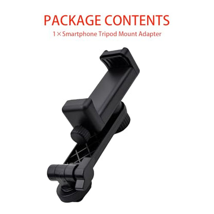 Heran Tripod Phone Mount for Camera, 360° Rotation Adjustable Cold Hot Shoe Smartphone Adapter Attachment Compatible with iPhone Samsung Sony Canon Nikon DSLR, Universal Accessories for Photography