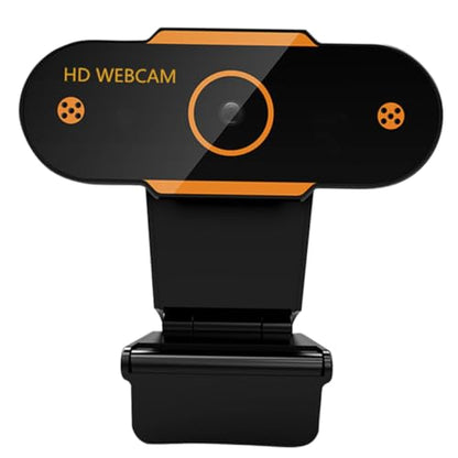 1080p USB Webcam with Built-in Microphone, Automatic Focusing Web Camera for Live Streaming and Video Conference, Plastic Laptop Web Camera Compatible with 5v Dc Power