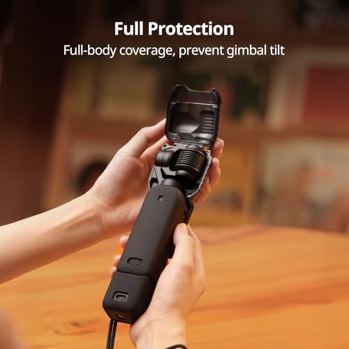 SMALLRIG Protective Cover Case Kit for DJI Osmo Pocket 4, Hard Shell and Silicone, Anti-Scratch Full Coverage Body Gimbal Screen Grip Handle, with Lanyard - 6005