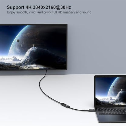 BENFEI 4K DisplayPort to HDMI Adapter, Uni-Directional DP 1.2 Computer to HDMI 2.0 Screen Gold-Plated DP Display Port to HDMI Adapter (Male to Female) Compatible with Lenovo Dell HP and Other Passive - color: Black, style: 4K 30Hz-1 Pack