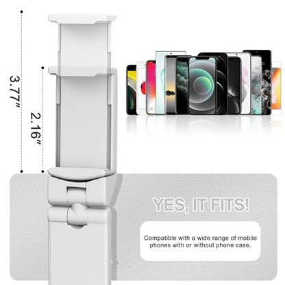 Perilogics Airplane Phone Holder Mount Universal in Flight Hands Free Viewing with Multi-Directional Dual 360 Degree Rotation. The Go-to Choice for Frequent Flyers and Travelers’ Favorite. - color: Blue / White