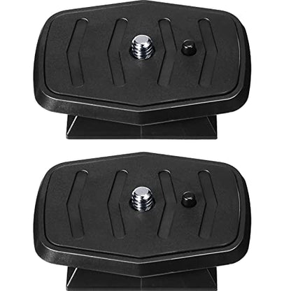 Weewooday 2 Pieces 35 mm Tripod Quick Release Plate Tripod Adapter Mount Camera Adapter Plate Parts for Cameras Mount Qb-4w CX-444 CX-888 CX-460 CX-470 CX-570 CX-690 DF-50 VCT-D580RM VCT-D680RM