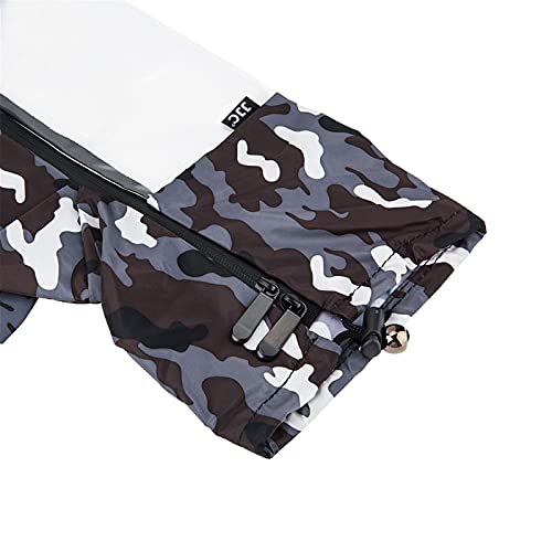 Waterproof Camera Rain Cover for Nikon Canon Sony DSLR/Mirrorless Cameras | with TPU Clear Window & Waterproof Zipper,Camera Rain Sleeves Gear for EOS R5 II R10 R7 R6 Rebel T7 T8i T7i 90D Z7 Z6II D7500 - color: Camouflage