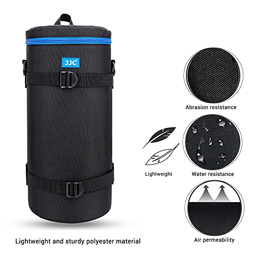 JJC Deluxe Lens Case Pouch Storage Bag for Canon RF 200-800mm f/6.3-9, Sony FE 200-600mm f/5.6-6.3, Nikkor Z 180-600mm f5.6-6.3 VR, Nikkor Z 600mm f6.3 VR Lens & More Lenses Below 5.5" x 14.6"(D x L) - size: XXXXXL