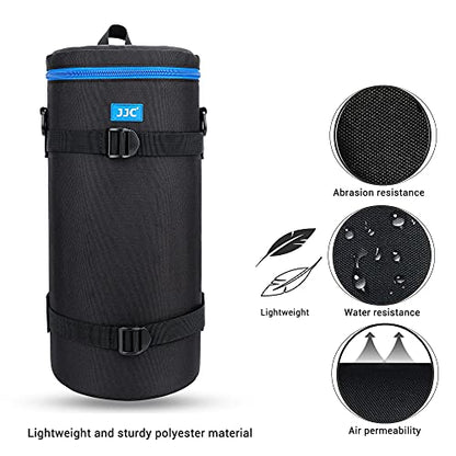 JJC Deluxe Lens Case Pouch Storage Bag for Canon RF 200-800mm f/6.3-9, Sony FE 200-600mm f/5.6-6.3, Nikkor Z 180-600mm f5.6-6.3 VR, Nikkor Z 600mm f6.3 VR Lens & More Lenses Below 5.5" x 14.6"(D x L) - size: XXXXXL
