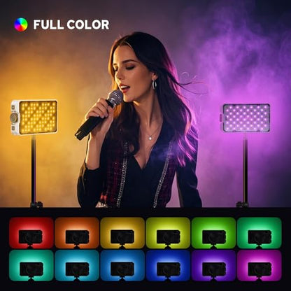 Godox C30R RGB Camera Light Panel 30W, Portable Led Camera Video Light Panel w/Diffusion, 1800K~10000K, Fast Rechargeable, Ultra Bright, Full Color LED DSLR Lighting for Photography & Video YouTube - color: C30R