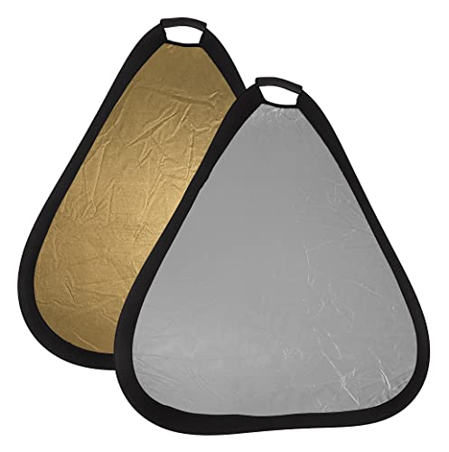 Fotodiox 32in (80cm) 2-in-1 Collapsible Teardrop Reflector Disc - Silver/Gold - color: Silver/Gold, size: 32-Inch