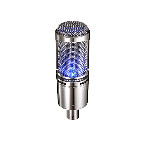 Audio-Technica AT2020USB+V Limited Edition Cardioid Condenser USB Microphone - color: Chrome, style: AT2020USB+