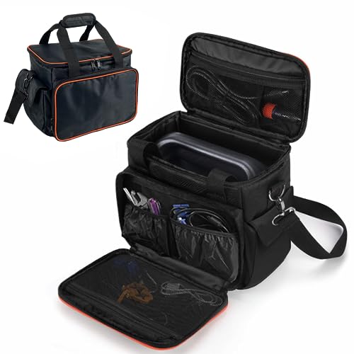 Joramoy Carrying Case Bag for Jackery Power Station Explorer 500, Portable Power Storage Bag Waterproof Travel Case with Anti-Slip Bottom and Multiple Pockets for Charging Cable and Accessories