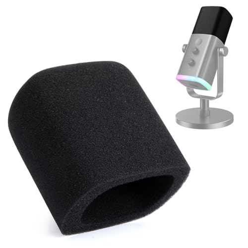 YOUSHARES Foam Microphone Windscreen Compatible with Fifine AM8 USB Microphone for Recording, Podcasting, Wind Cover Mic Pop Filter - color: AM8 Mic cover