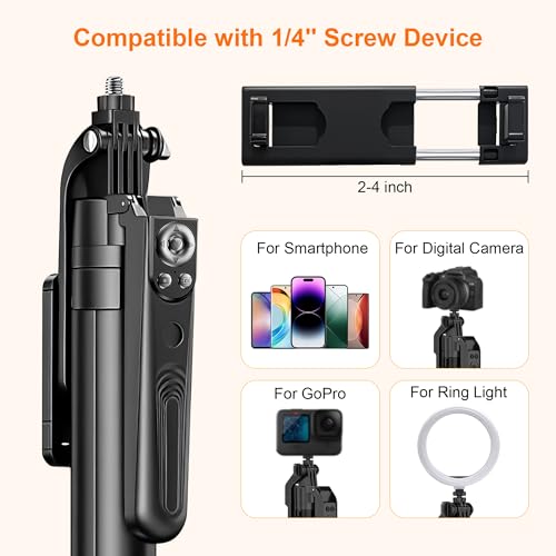 71" Auto Face Tracking Tripod with Ring Light, 360° Rotation Phone Tripod with Remote & No App Required, Extendable Selfie Stick Tripod for iPhone/Camera, Live Streaming Equipment for TikTok/YouTube - size: Tripod with 2 Ring Lights