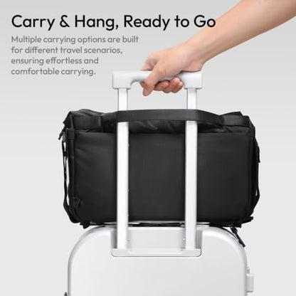 ULANZI U023 Camera Sling Bag 13L, 3-Point Crossbody Bag with MOLLE Shoulder Yoke and Removable EVA Padded Insert, Water-Resistant Camera Bag for Mirrorless DSLR, 14 Inch Laptop,Tripod & POV Action Cam - size: 13L