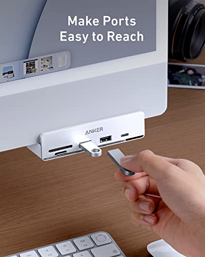Anker USB C Hub, 535 USB C Hub (5-in-1), with 2 USB-A 10 Gbps Data Ports, USBC 10 Gbps Port, SD and microSD Card Reader, for iMac Pro/iMac 24 inch 2021 / iMac 27 inch / 21.5 inch