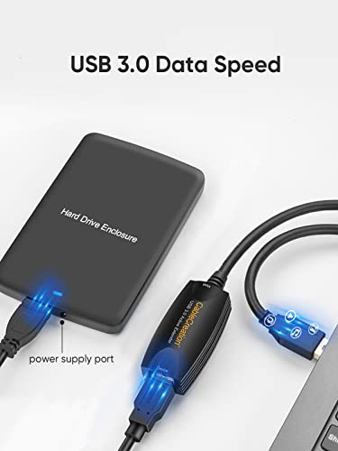 CableCreation Active USB 3.0 Extension Cable 16.4 FT, USB 3.0 Extender Male to Female Cord with Signal Booster Compatible with Oculus Quest 2, Rift Sensor, Steam VR, Gaming PC, 5M,2 Pack - style: USB 3.0-2Pack