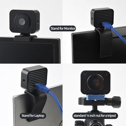 MOKOSE 4K Webcam for PC, Computer Camera with Microphone & Detachable Stand, 1/2.3" Sensor, Autofocus, Plug&Play, USB Streaming Camera for Gaming, Video Calling