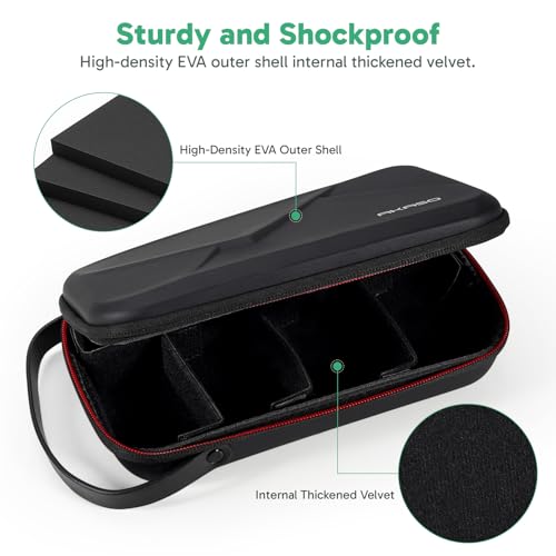 AKASO Camera Carrying Case for GoPro Hero 13 12 11 10 9, Insta360 X5 X4 X3 Ace Pro, DJI Action Osmo 360 Pocket 3, 360, EK7000/EK7000 Pro, Brave 4/4 Pro, Brave 7/7 LE and Other Action Cameras