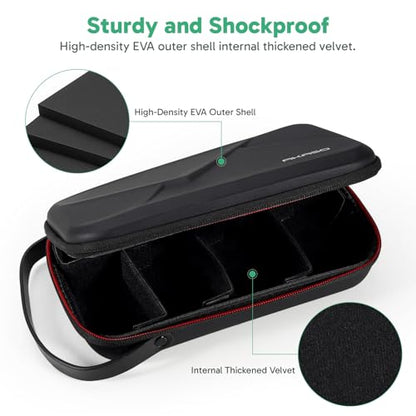 AKASO Camera Carrying Case for GoPro Hero 13 12 11 10 9, Insta360 X5 X4 X3 Ace Pro, DJI Action Osmo 360 Pocket 3, 360, EK7000/EK7000 Pro, Brave 4/4 Pro, Brave 7/7 LE and Other Action Cameras