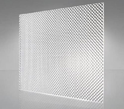Fluorolite Plastics Clear Acrylic Prismatic Fluorescent and LED lighting Panels 4 Pack 22.5"x22.5" | 0.125" Thick Fluorescent Light Covers for Ceiling Lights, Classroom light covers for Drop Ceiling - size: 22.5"x22.5"