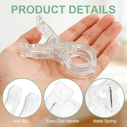 10 PCS Balloon Arch Clips, Plastic Transparent Backdrop Spring Clamps 3.5 Inch Clamps for balloon arch, Heavy Duty Spring Clamps For Party Decoration Crafts And Photography Studios