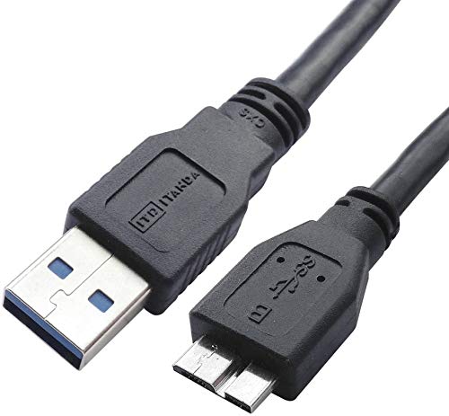 ITD ITANDA Micro USB 3.0 Cable, 10ft External Hard Drive Cable USB A to Micro B Compatible with Samsung Galaxy S5, Note 3, Note Pro 12.2, WD Western Digital, Toshiba, Seagate Hard Drives - size: 10 FT - USB A to Micro B