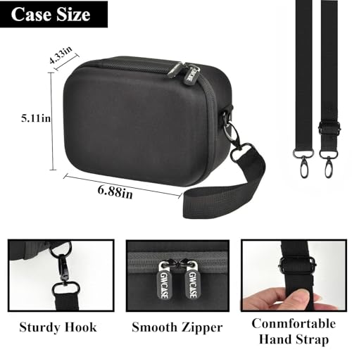 GWCASE Digital Camera Case Compatible with Fujifilm X100VI X100V X100F X100S X-E5, Portable Travel Carrying Bag Fits Camera with Strap & Protective Cover, 6mm Thickened EVA Protective Shell,Case Only - style: For Device With Protective Case & Strap