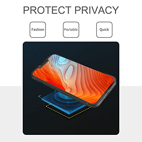Front Camera Cover Compatible for iPhone 17e /16e /13/13 Mini/13 Pro/13 Pro Max/,Webcam Cover Protect Privacy and Security,Privacy Camera Cover Not A ffect Face ID, 2 Pack-Black - color: Black