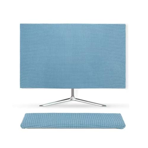 Monitor Dust Cover Keyboard Covers Case Anti-Static Dustproof Protective Cover for LCD/LED/HD Panel Case Computer Sleeve Compatible with PC, Desktop (Blue, 23-26inch) - color: Blue, size: 23-26inch