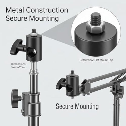 2 PCS Rapid Adapter Convert with 3/8" Screw, Camera Mount Bracket Adapter Multi Functional Metal Mount Tripod Bracket Adapters for Photo Studio Light Stand Tip Boom Arm Photography Accessory, Black | Multi Functional Metal Mount Tripod Bracket Adapter for
