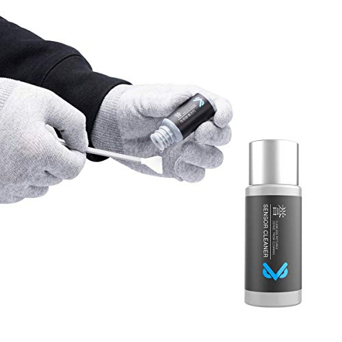 VSGO Mirrorless Camera Sensor Cleaning Kit for Meduim Format Cameras, 12pcs 34mm CMOS Swabs and 10ml Cleaner Inluded (VS-S04E)
