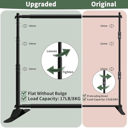10x8FT Strengthen Heavy Duty Thick and Sturdier Backdrop Stand for Party - size: Thicker 10*8 FT