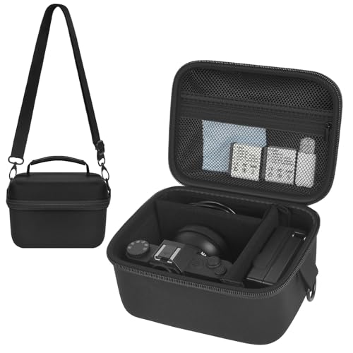 Comecase Large 4K Vlogging Camera Case for Duluvulu, for Lecnippy, for VJIANGER, for Zostuic, for ROQIOO & More -Shockproof Storage for Cameras & Accessories - Ideal for Travel & Outdoor - Jet Black - color: Jet Black, size: L