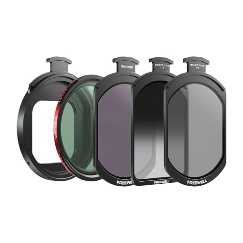 Freewell Pro Hybrid Magnetic Filter 1 to 10 Stop Variable ND/CPL with ND32, Soft Gradient 1.2, Black Glow Mist Compatible with Freewell iPhone Case & Cage - style: Pro Filter Kit