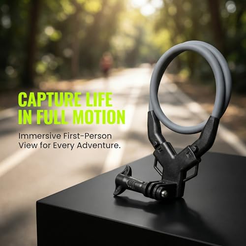 Neck Phone Holder, Hands-Free Chest Mount for Recording & POV Vlog, Phone Neck Mount with Adjustable Clip & Strap for iPhone Android, Cooking Fitness Fishing Content Creator