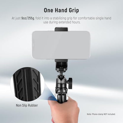 NEEWER Mini Metal Table Tripod with 360° Ball Head, Supports Vertical Recording and Handle, Portable Travel Tripod with 1/4 Inch Screw for Camera Mobile Phone Action Cam, Max. Load 3 kg, TP29 - style: TP29