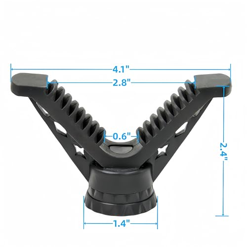 Rifle Clamp for Tripod - Heavy Duty Arca Swiss Saddle Mount with Quick Release, 1/4"&3/8" Screw Holes, Universal Hunting/Shooting Clamp Rest - style: 360° Rotatable V Yoke