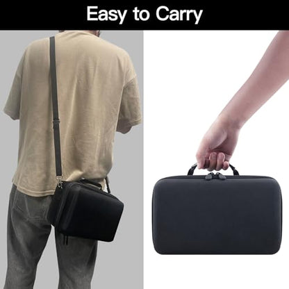 Camera Case Compatible with Canon EOS Rebel T7/T100/R50/R100/R5/R6 V//R6 Mark II DSLR Camera with 18-55mm Lens,Sony,Nikon DSLR Camera Protective Case with Shoulder Strap (Black Case) - color: Black Case